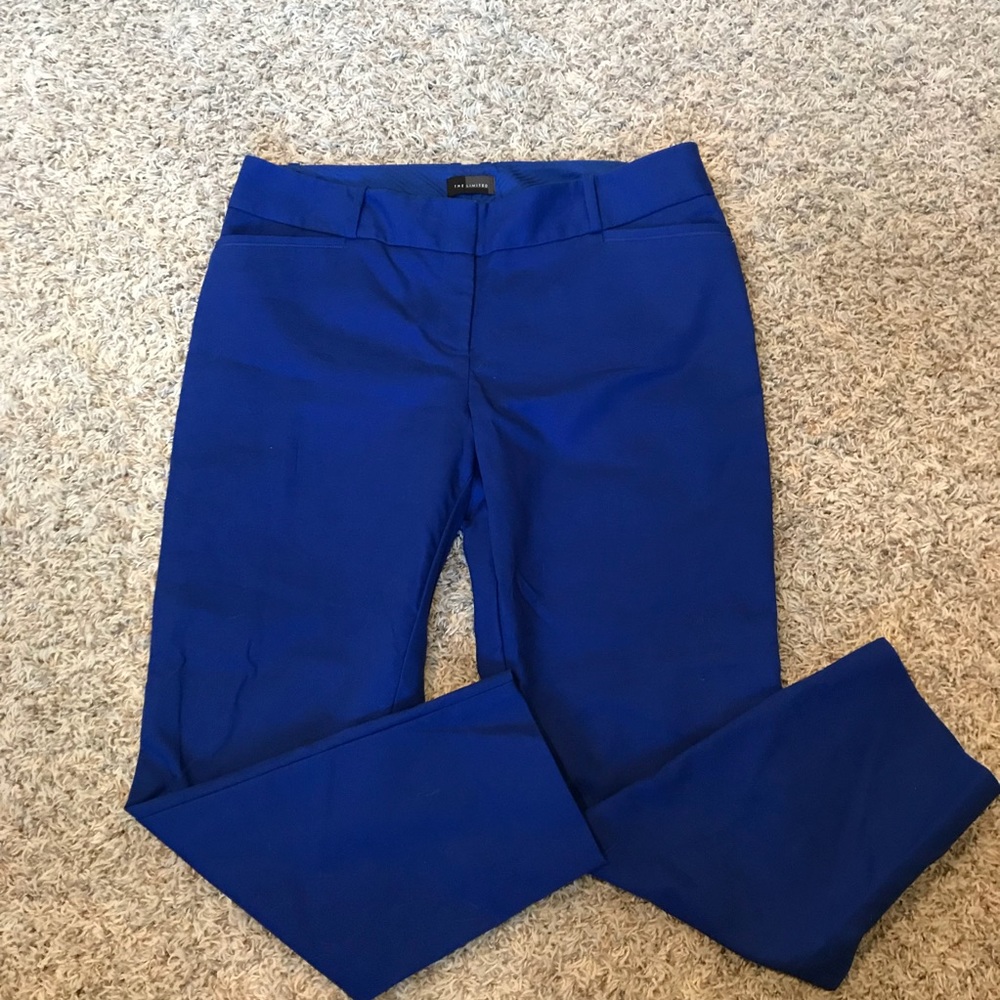 The Limited royal blue cropped dress pants